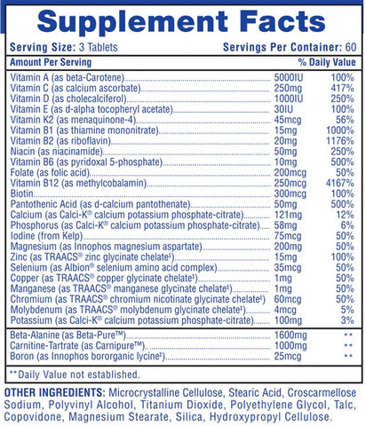 MuscleVite by Hi-Tech Pharmaceuticals - Supplement Facts